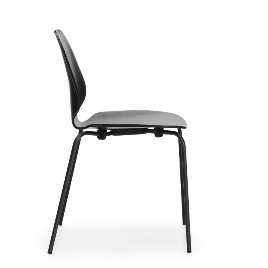 Meubelen Meubelen Stoelen | Normann Copenhagen My Chair Zwart/Zwart Per Set Van 4 Cm 50 X 53 X H80