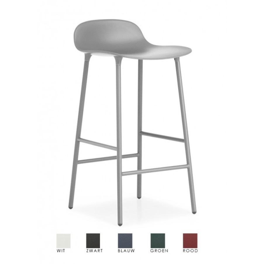 Meubelen Meubelen Barstoelen | Normann Copenhagen Form Barstoel Set Van 2 Cm 42,2 X 42,5 X H77