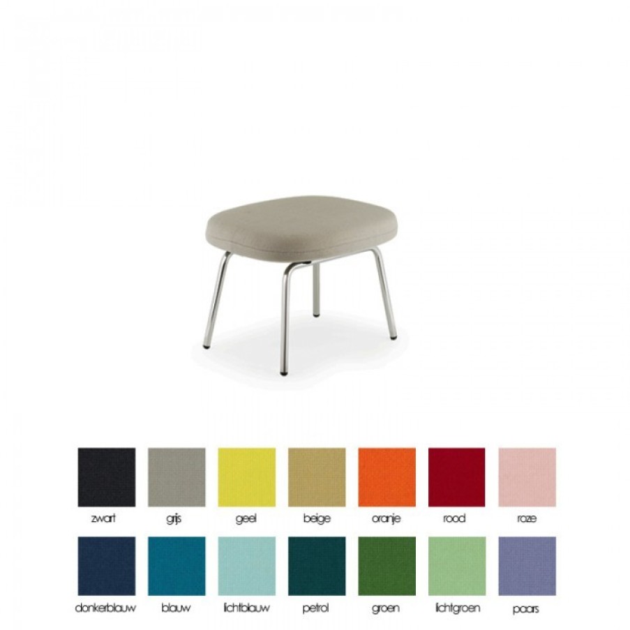 Meubelen Default Category Relaxstoelen | Normann Copenhagen Era Lounge Voetenbank Chrome Onderstel Cm 53 X 42 X H39