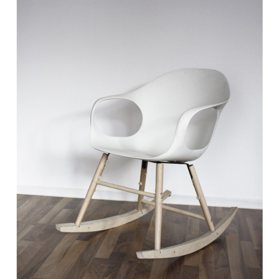 Meubelen Meubelen Relaxstoelen | Kristalia Elephant Schommelstoel Eiken Poot Cm 62 X 84 X 81